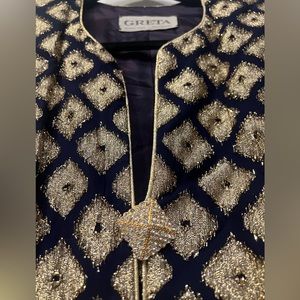 Vintage GRETA Formal Party Sparkly Jacket Blazer Size 10